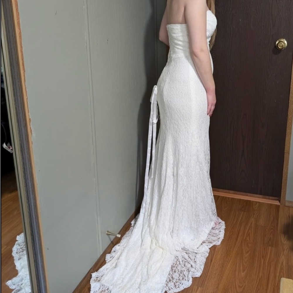 NEW Women's Lace Mermaid Bridal Wedding Dress - Picture 6 of 6